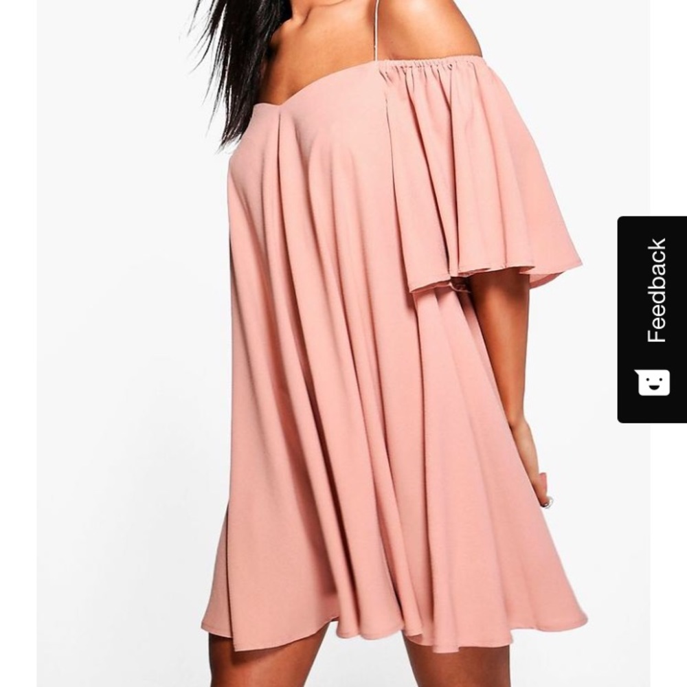 Minnie Cold Shoulder Swing Dress